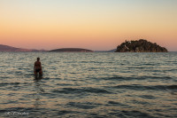 Plage de Tolo, île Koronissi