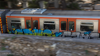 Filé sur le métro d'Athènes, Grèce