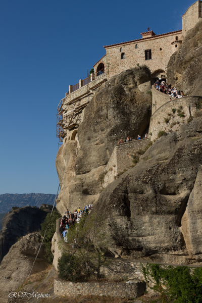 Accès au monastère d'Agios Stefanos, Grèce