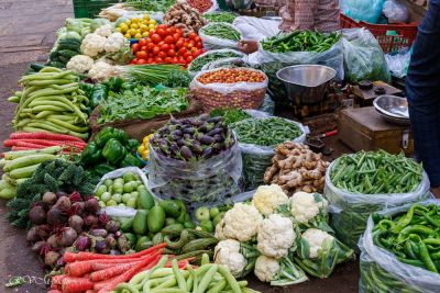 Etal de légumes frais, Jaisalmer