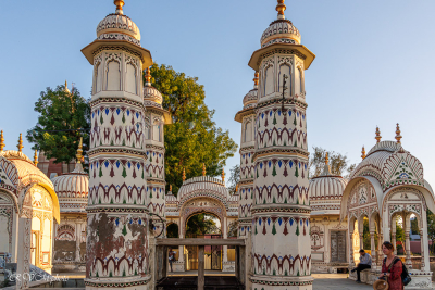 Cénotaphes (chhatris) à Mandawa, Inde du nord