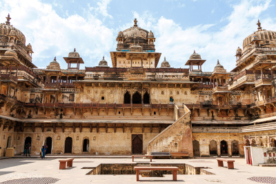 Palais Jahangir Mahal à Orchha, Inde du nord