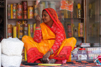 Sur un marché à Achrol