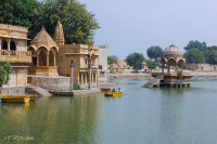 Etang Gadi Sagar, chhatris, Jaisalmer
