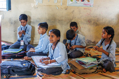 Elèves d'une école publique, Inde du nord