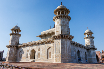 Le mausolée Itimad-ud-Daulah, Agra, Inde du nord
