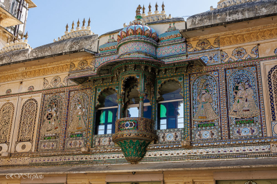 Le City Palace, palais de Maharajah, Udaipur, Inde du nord