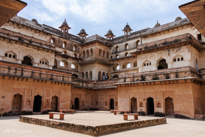 Palais Jahangir Mahal à Orchha, Inde du nord