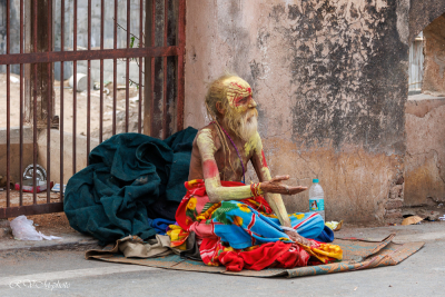Un Sadhu, cité médiévale d'Orchha, Inde du nord