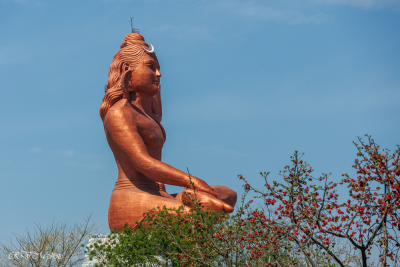 Statue monumentale de Shiva, 123 m, Viswas Swaroopam, Inde du nord