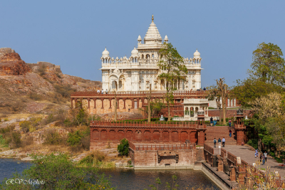 Temple de marbre blanc Jaswant Thada, Jodhpur, Inde du nord