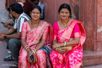 Deux femmes indoues au Fort Rouge, Agra