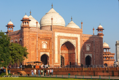 La grande mosquée du Taj Mahal, Agra, Inde du nord