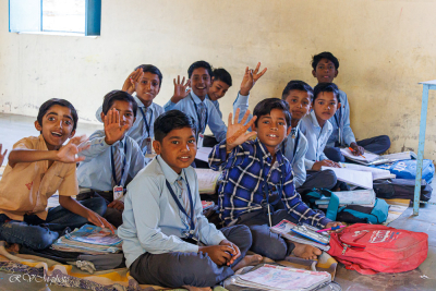 Elèves d'une école publique, Inde du nord