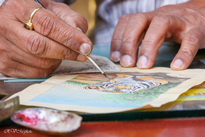 Peinture de miniatures, Jaisalmer, Inde du nord