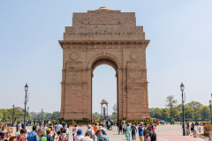 Porte de l'Inde, Arc de triomphe, monument aux morts, Delhi