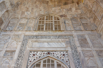 Le Taj Mahal à l'aube, Agra, Inde du nord