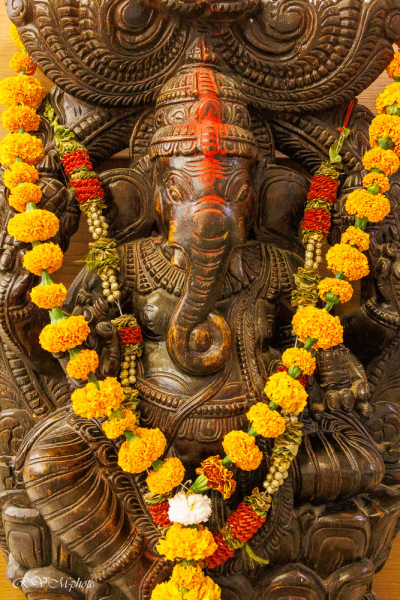 Représentation sculptée du dieu Ganesh, Agra, Inde du nord