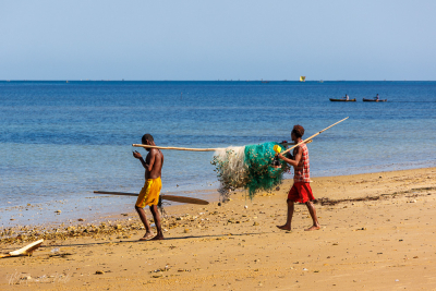Pêcheurs Vezo, lagon d'Ifaty