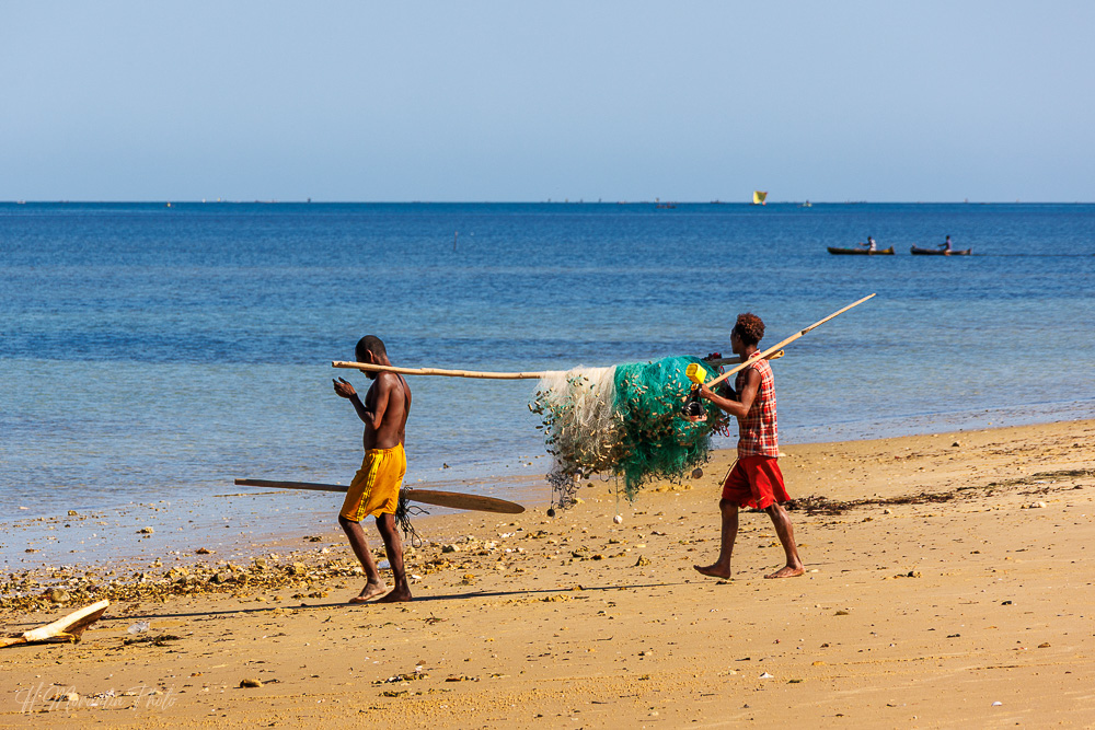 Pêcheurs Vezo, lagon d'Ifaty