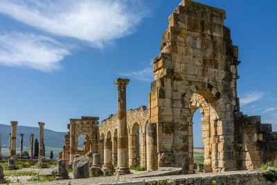 La basilique romane, Volubilis, Maroc