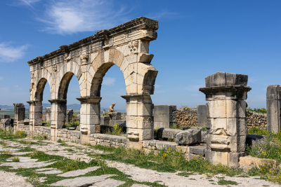 Decumanus Maximus, Volubilis, Maroc