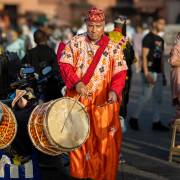 Musicien, place Jemaa El Fna, Marrakech