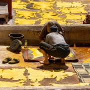 Tannage des peaux, préparation des cuirs, Fès