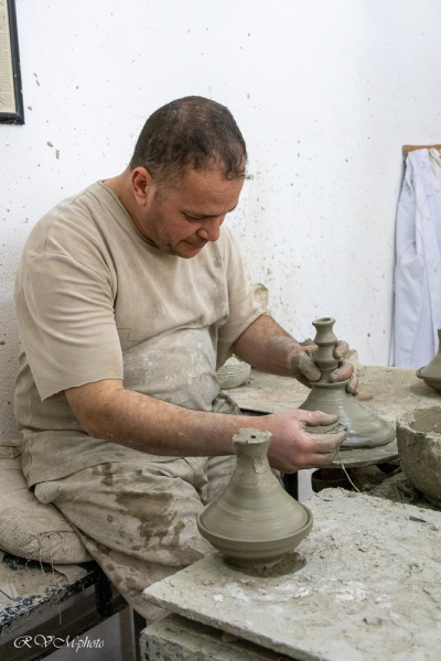 Potier au travail, Fès, Maroc