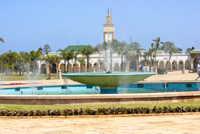 Fontaine devant le palais royal, Rabat, Maroc