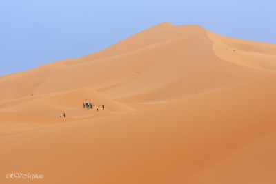 Ascension des dunes de Merzouga, Maroc