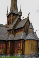 Eglise en bois debout, Norvège, Stavkirke de Lom, Norvège