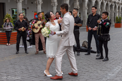Arequipa, jeunes mariés, Pérou