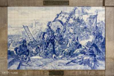Azulejos, gare de Porto, Portugal