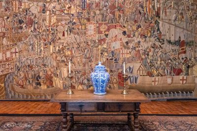 Tapisserie, Palais des ducs de Bragance, Guimares, Portugal