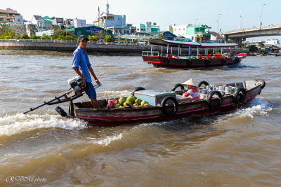 Marché flottant de Caï Rang, Vietnam