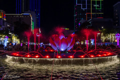 Bassin d'eau dans Nguyen Hué Street, Saïgon, Vietnam 2020