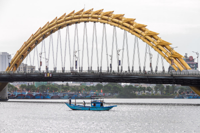Partie du pont du dragon, Da Nang, Vietnam