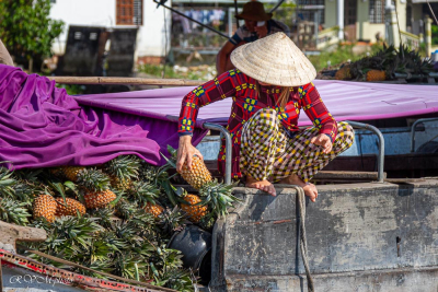 Marché flottant de Caï Rang, Vietnam